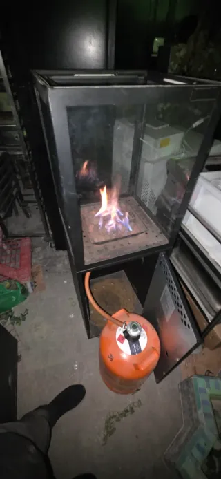 Estufas de gas con cristal Precio por unidad