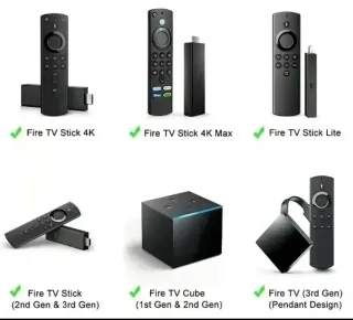 Dos mandos fire TV set