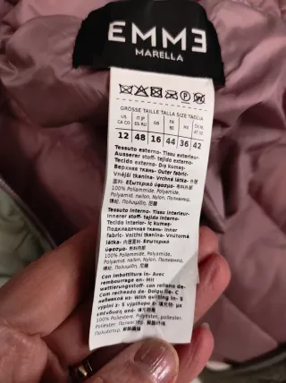 Piumino donna reversibile rosa/verde taglia XXL