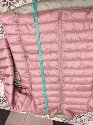 Piumino donna reversibile rosa/verde taglia XXL