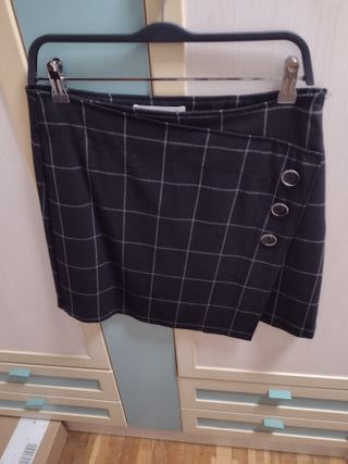 Falda cuadros Mango Talla S