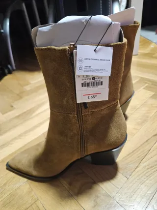 Botines Zara Mujer Marrones Talla 39