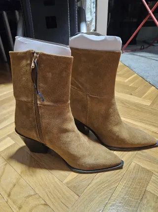 Botines Zara Mujer Marrones Talla 39