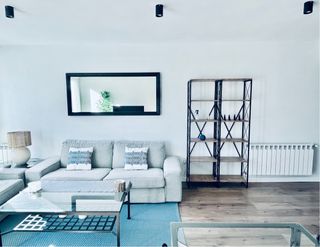 Sofá KIVIK 3 Plazas Ikea Gris/Azul