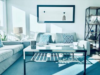 Sofá KIVIK 3 Plazas Ikea Gris/Azul