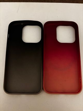 2 Cover iPhone 15 Rosa & Nera