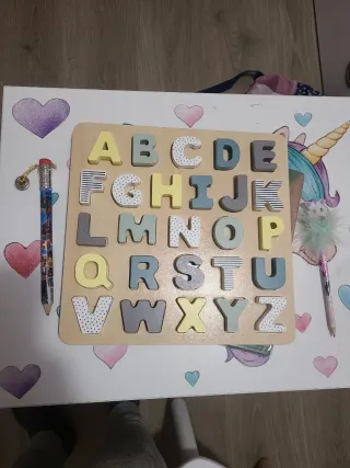 Abecedario de madera para niños
