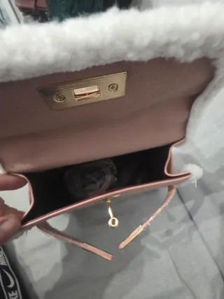 Borsa Donna Rosa e Bianca Pellicciosa