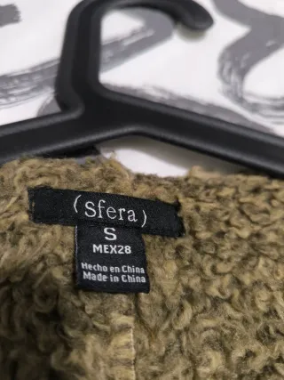 Abrigo sin mangas piel vuelta