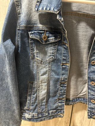 Chaqueta tejana azul