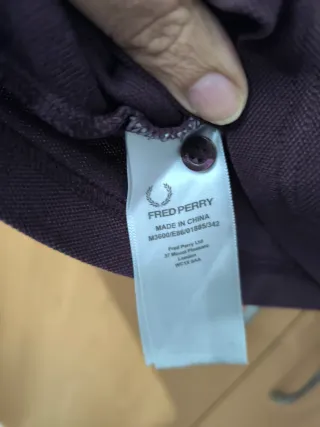 Polo Fred Perry Morado Talla M