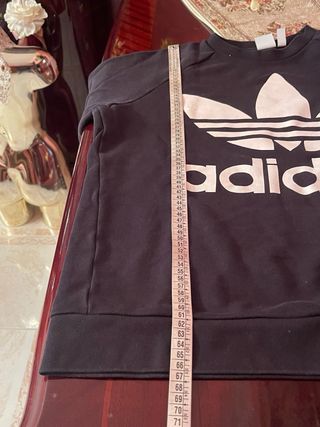 Felpa Adidas nera con logo