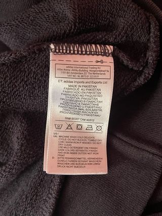 Felpa Adidas nera con logo