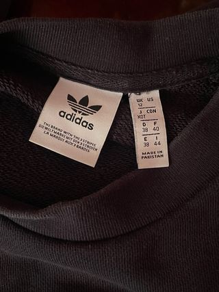 Felpa Adidas nera con logo