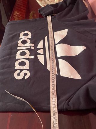 Felpa Adidas nera con logo