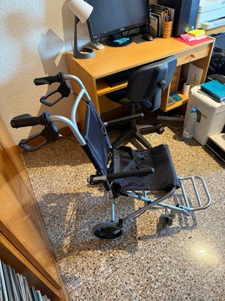 silla de ruedas de transporte