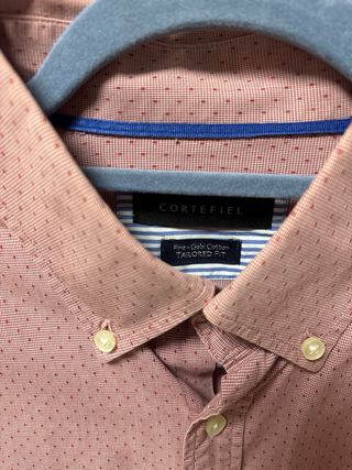 Camisa Cortefiel Rosa Estampada