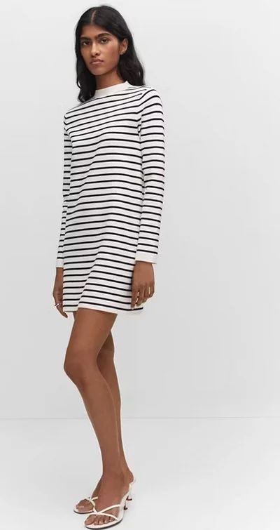 Vestido Mango Rayas Punto