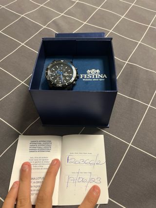 Caja Reloj Festina Azul