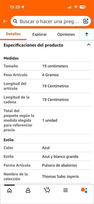 Pulsera Thomas Sabo Azul y Plata