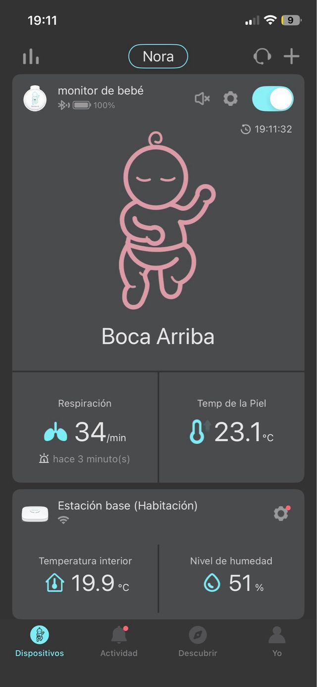 Sense-U Monitor Bebé SU220 - Funcionando Perfecto
