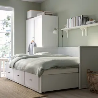 Cama doble Ikea Hemnes como nueva