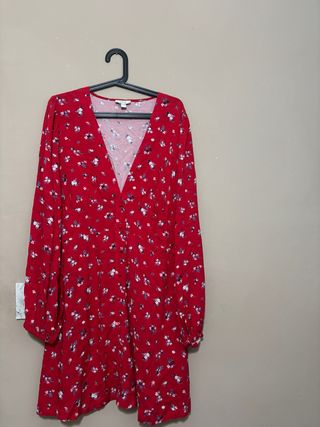 Vestito OVS fantasia floreale rosso