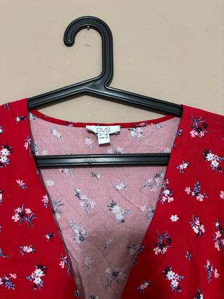 Vestito OVS fantasia floreale rosso