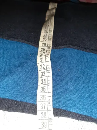 Abito lana Sisley nero/blu taglia S