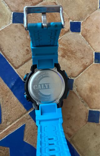 Reloj Calypso Camuflaje Militar Azules - Negro