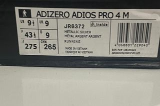 Adidas Adizero Adios Pro 4 Talla 43