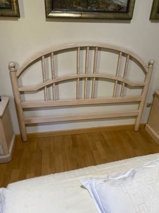 Cabecero de madera pino beige