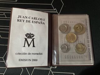 España 2000 cartera monedas Juan Carlos I