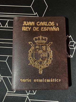 España 2000 cartera monedas Juan Carlos I