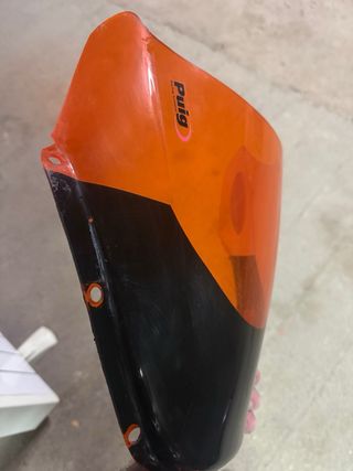 Pantalla Carenado Moto Naranja/Negro
