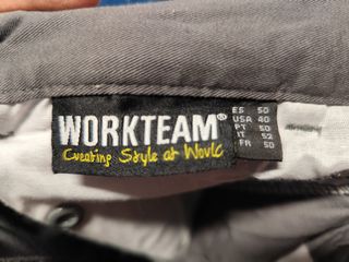 Pantalón Workteam Gris/Naranja Alta Visibilidad