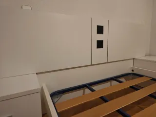 Cama Matrimonio con Cabecero Blanco