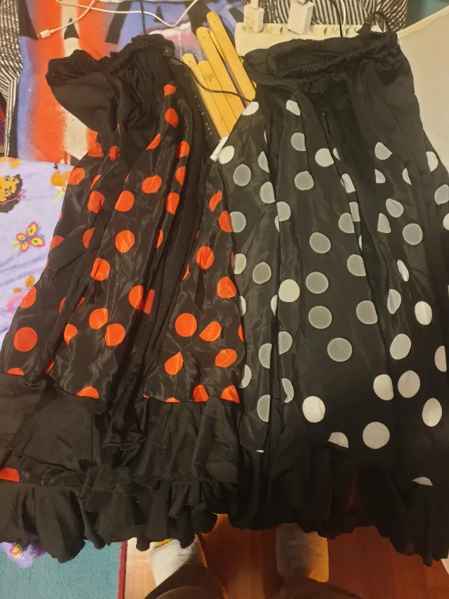 Faldas Flamenco Negras Talla Única