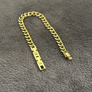 Pulsera Cubana Oro Laminado Hombre