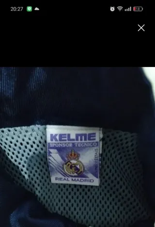 Chándal Retro Kelme Real Madrid Talla XS