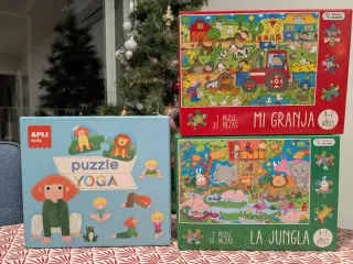 Lotes Puzzles Infantiles: Yoga, Mi Granja y La Jun