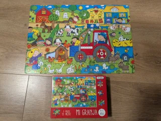 Lotes Puzzles Infantiles: Yoga, Mi Granja y La Jun
