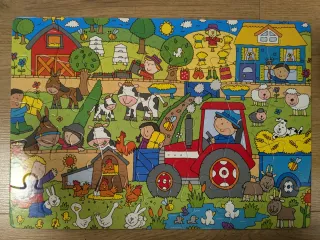 Lotes Puzzles Infantiles: Yoga, Mi Granja y La Jun