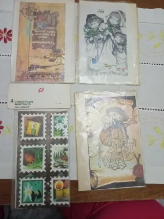 Tarjetas de Navidad Antiguas (Nacimiento)