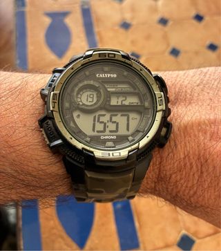 Reloj Calypso Camuflaje Militar Marrones - Negro