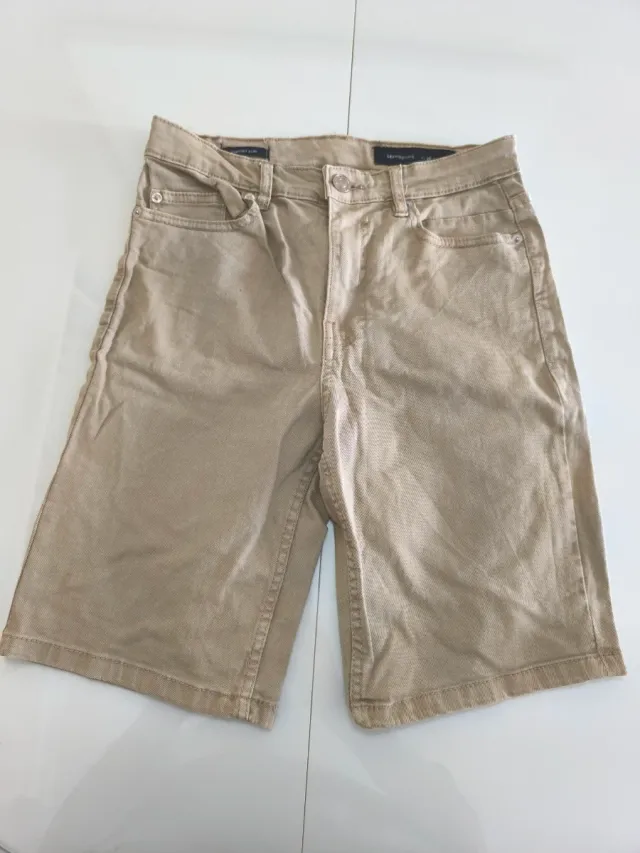 Bermudas vaqueras Lefties Beige Talla 36