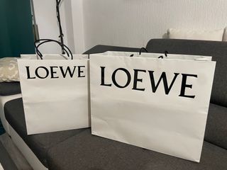 2 Bolsas Loewe Blancas y Negras