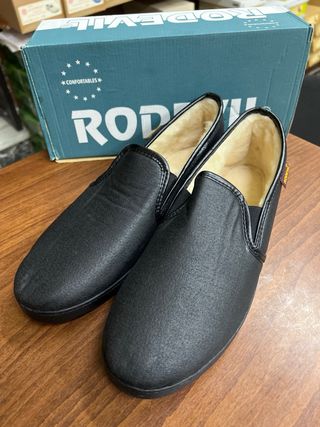 Zapatillas Rodevil Mocasín Negro Talla 39