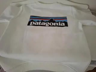 Sudadera con logo Patagonia Hombre Blanca