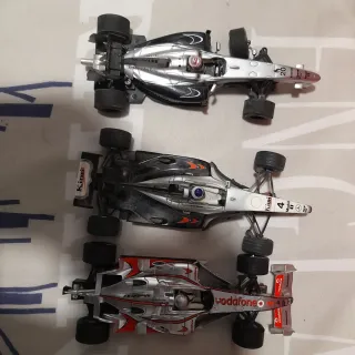 Scalextric C3 F-1 + C2 con 7 coches, 2 cuentavuelt